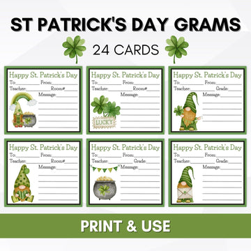 St Patrick's Day Candy Gram Flyer